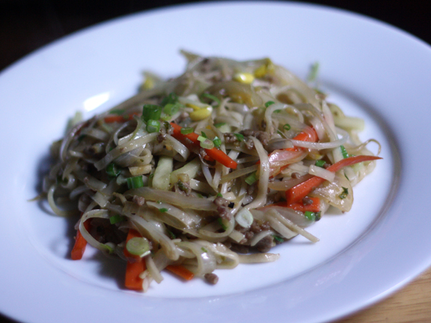 今晚的晚餐：每天的炸面（Tian Tian Chao Mian）食谱